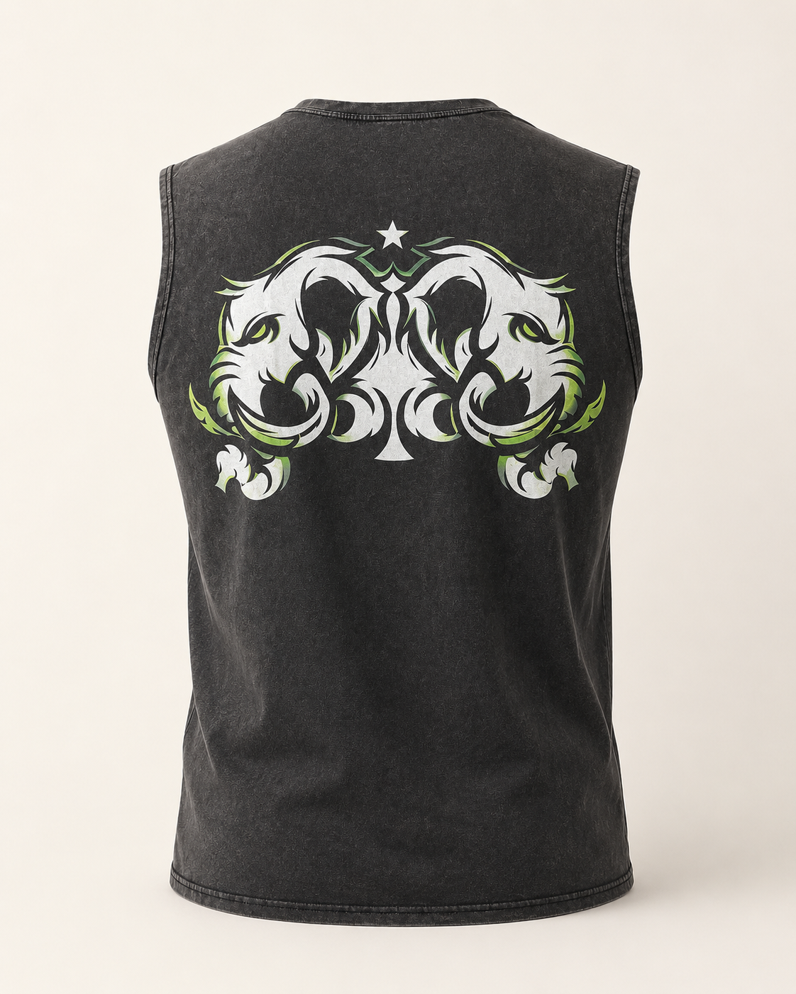 Mammoth Muscle Vintage Wash Tank Vest(Oversized)