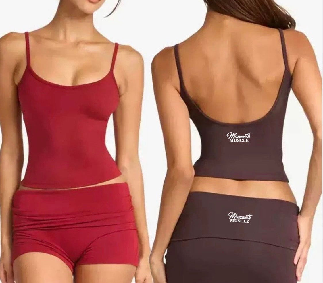 Womens 3-PCs Athletic Set (Back Logo)